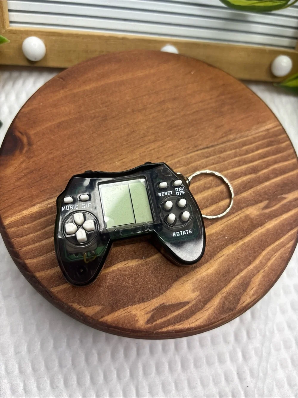 Black Mini Video Game Controller Keychain - On The Go Game!